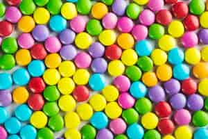 Gratis foto stelletje kleurrijke snoep knoppen