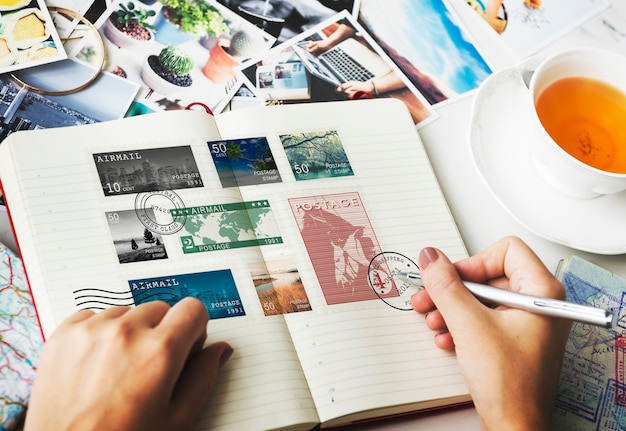 Stempel Post Correspondentie Communicatie Memories Concept
