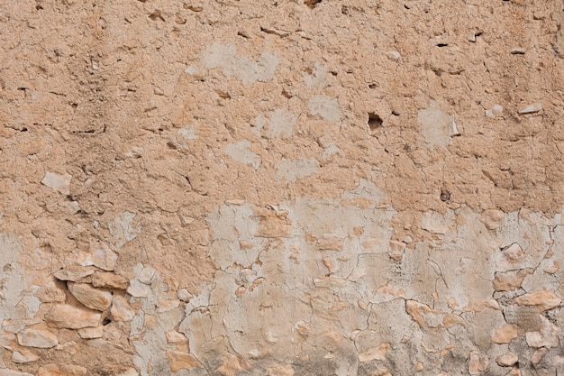 Stenen muur in beige kleuren