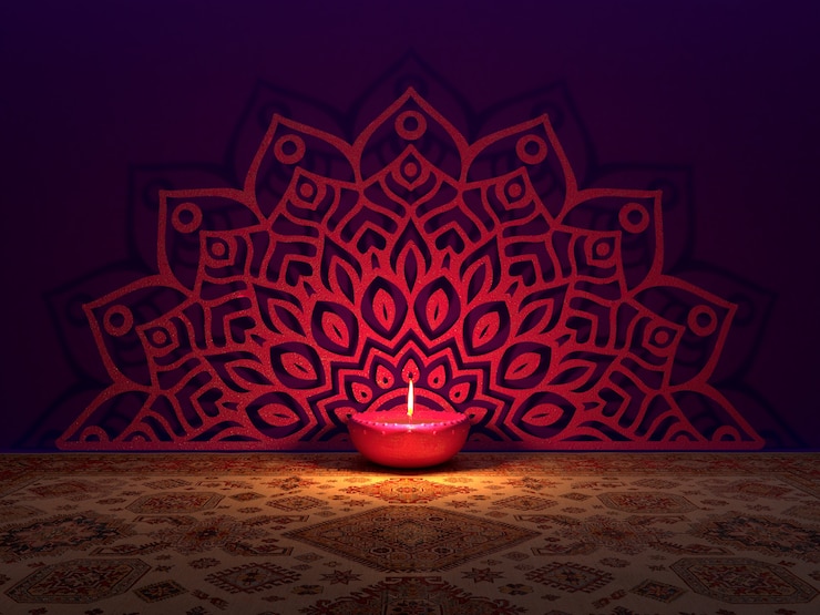 Gratis Foto stille natuur voor de viering van diwali.