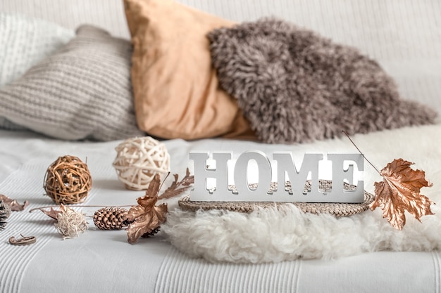 Gratis foto stilleven home decor in een gezellig huis.