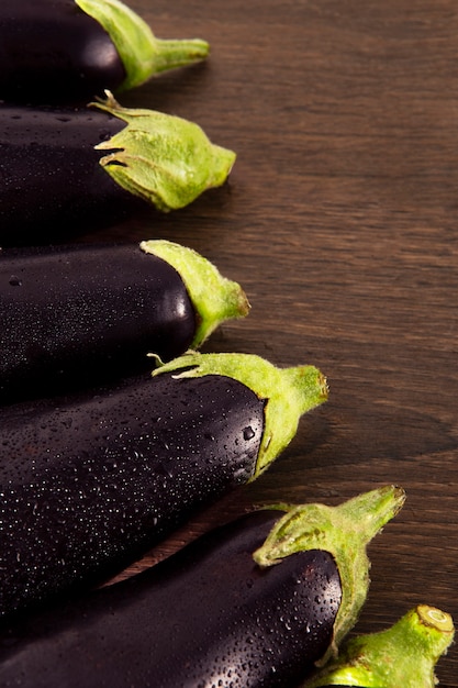 Gratis foto stilleven met heerlijke aubergine