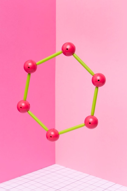 Stilleven met scheikundig element arrangement