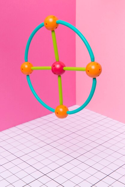 Stilleven met scheikundig element arrangement