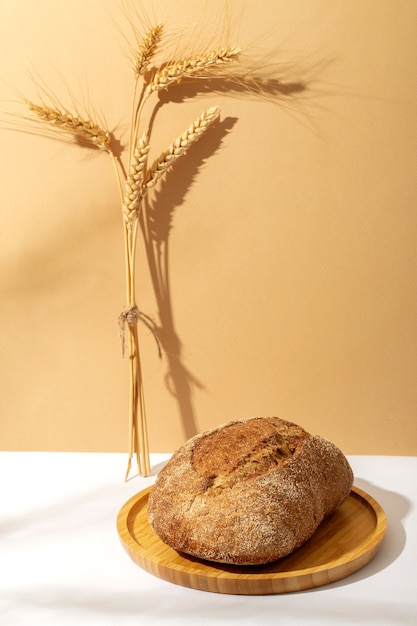 Stilleven met smakelijk bakkerijvoedsel