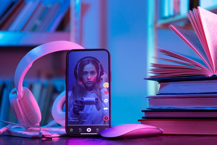 Gratis Foto stilleven van boeken versus technologie