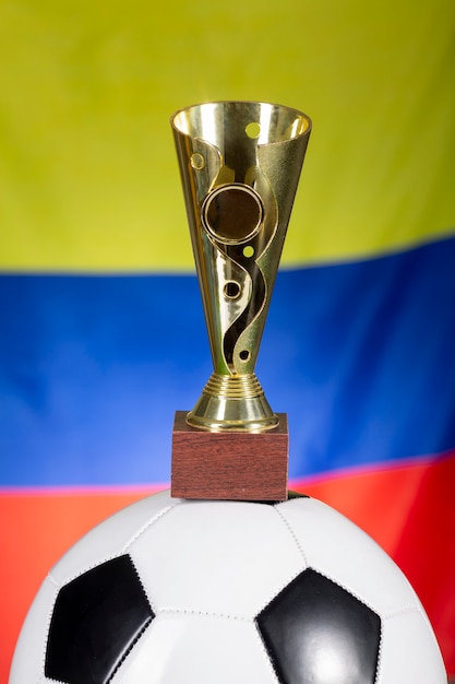 Gratis foto stilleven van het colombiaanse nationale voetbalteam