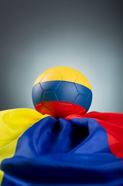 Gratis foto stilleven van het colombiaanse nationale voetbalteam