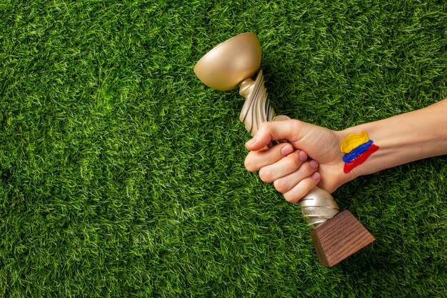 Stilleven van het Colombiaanse nationale voetbalteam