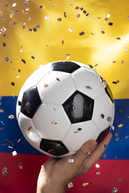 Stilleven van het nationale voetbalteam van Colombia