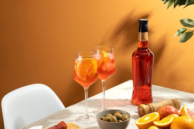 Stilleven van Italiaanse cocktail