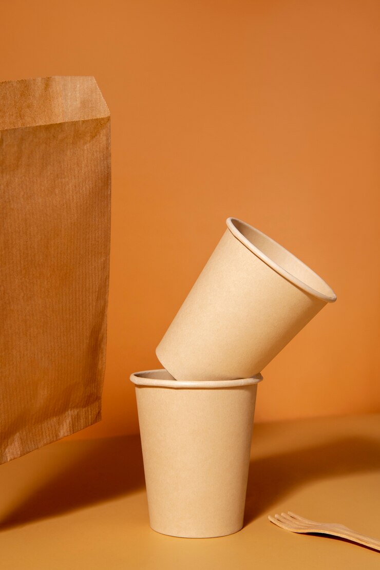 Gratis Foto stilleven van kartonnen biologisch servies