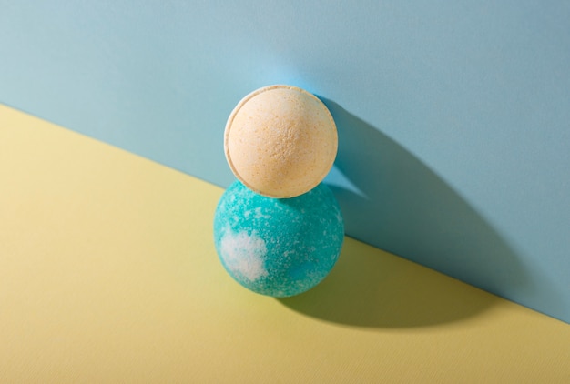 Gratis foto stilleven van ongebruikte bath bombs