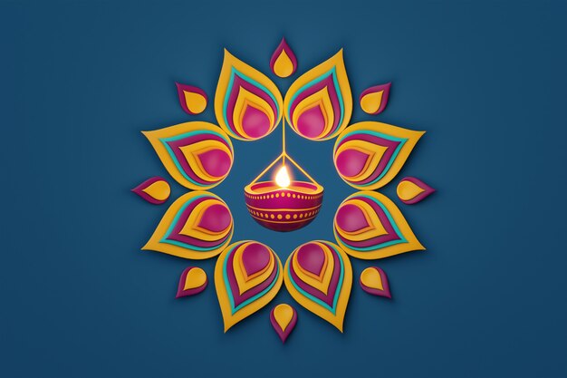 Stilleven voor diwali-arrangement
