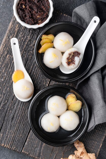 Stilleven zoete tang yuan samenstelling