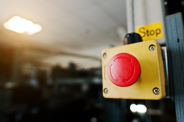 Stopschakelaar in de machinekamer