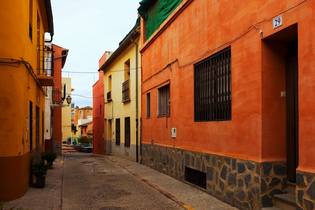 straat in Europese stad. Sagunto