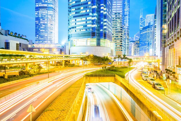 straat stad hongkong het verkeer