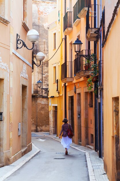 straat van Catalaanse stad. Tarragona