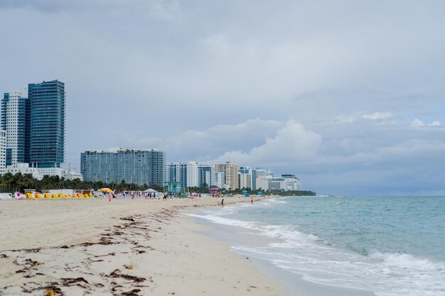 Strand Miami Florida VS, kustlijn