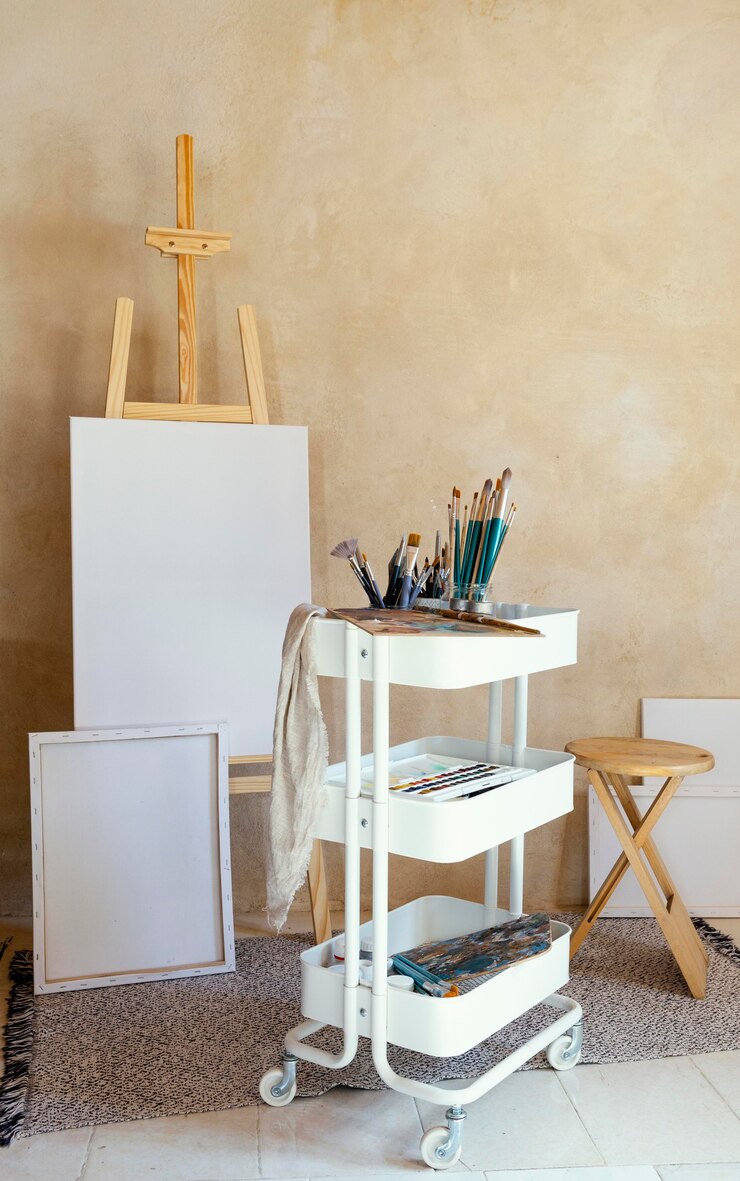 Gratis Foto studio met rekwisieten om te schilderen