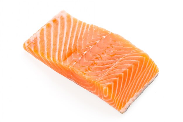 Stuk van verse zalm