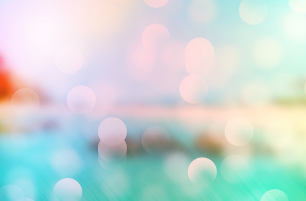 Gratis foto summer tropisch strand bokeh achtergrond