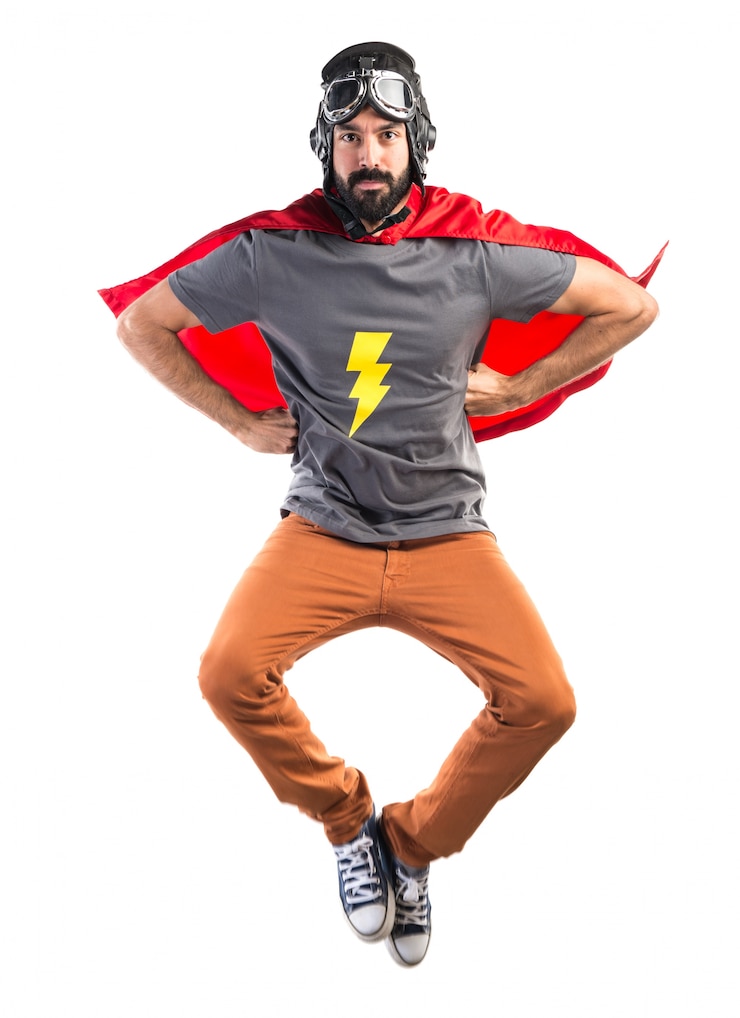 Gratis Foto superhero vliegen