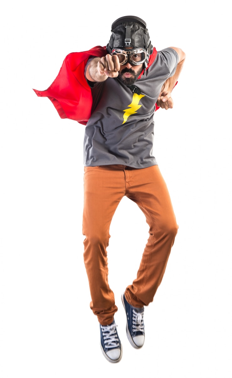 Gratis Foto superhero vliegen
