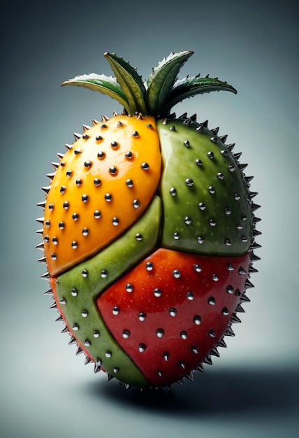 Surrealistisch fruit in de studio.