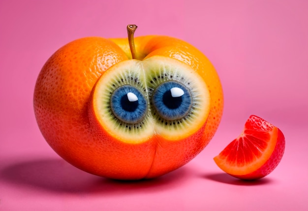 Gratis foto surrealistisch fruit in de studio.