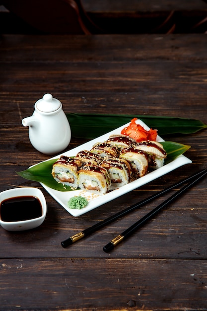 Sushi roll set met standaard ingrediënten
