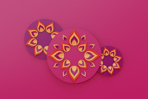 Symbolen van het festival van de lichten