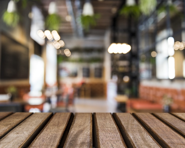 Tafel textuur uitkijken naar restaurant