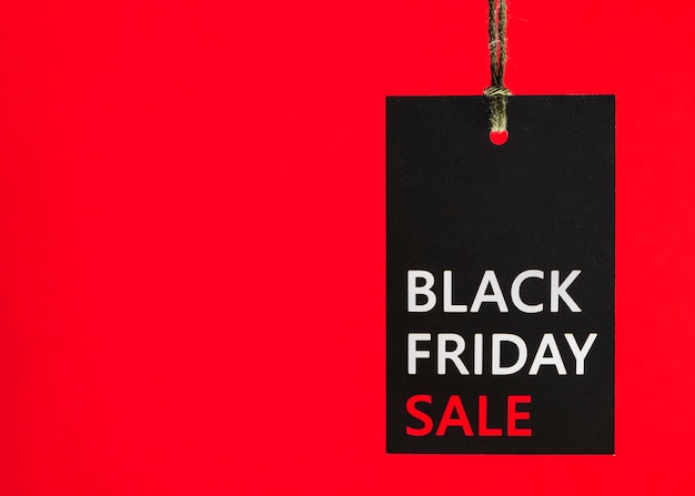 Tally met inscriptie van Black Friday