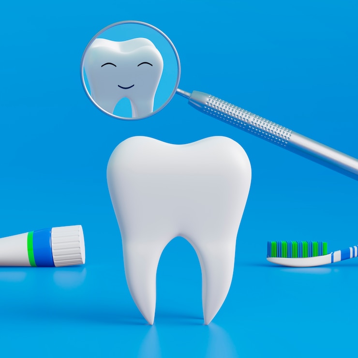 Gratis Foto tandhygiëneconcept met tand