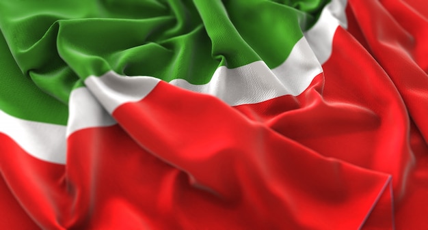 Gratis foto tatarstan flag ruffled mooi wave macro close-up shot