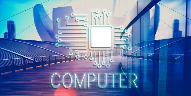 Technologie circuit netwerk concept