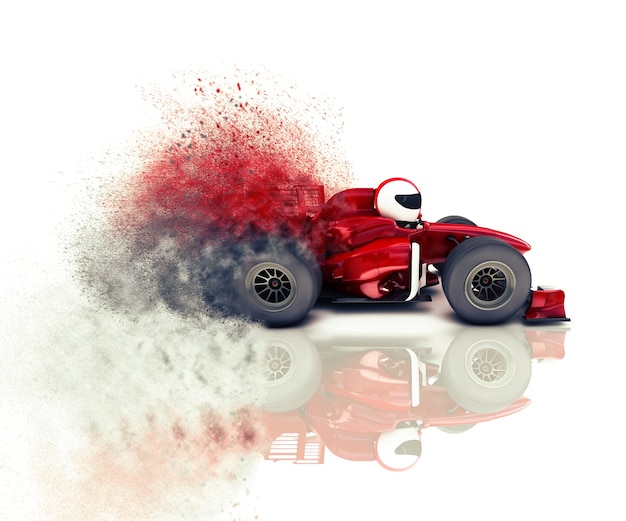 Gratis foto tekening raceauto