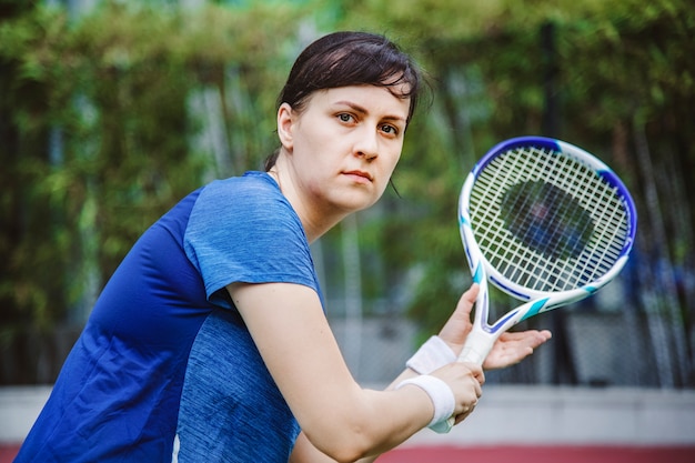 Tennisspeler klaar voor een match