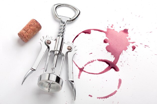 Textuur van rode wijnvlekken