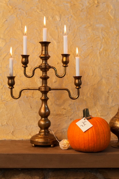 Thanksgiving-regeling met kaarsen