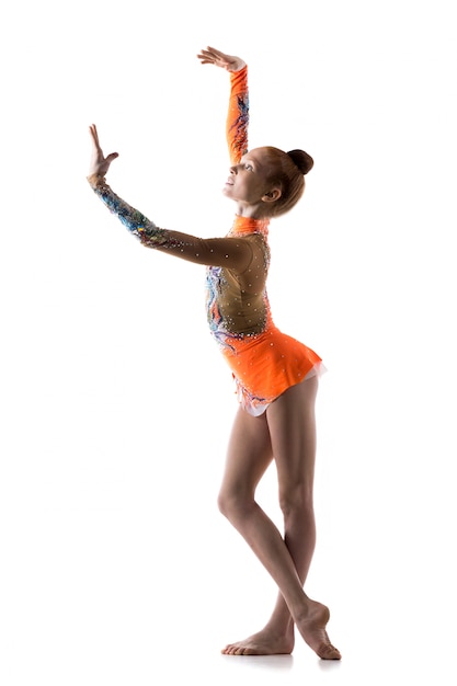 Gratis foto tiener ballerina meisje dansen