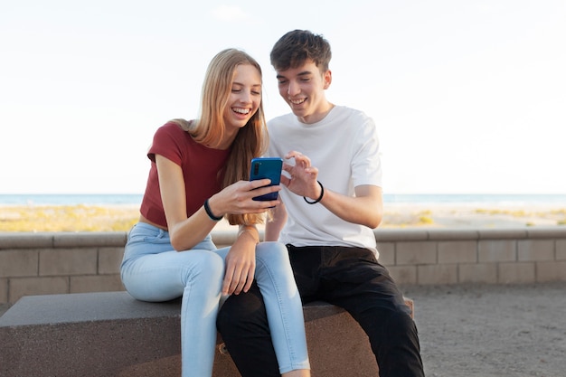 Tieners levensstijl in de stad