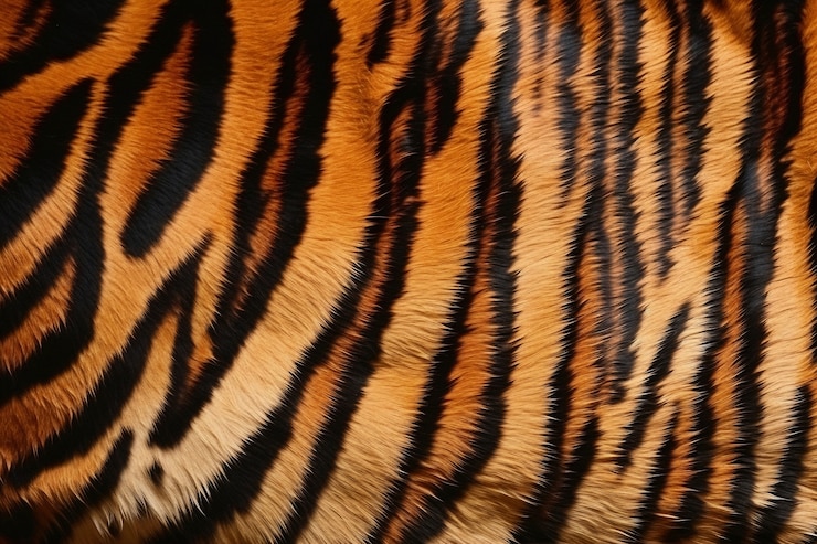 Gratis Foto tijger patroon bont textuur