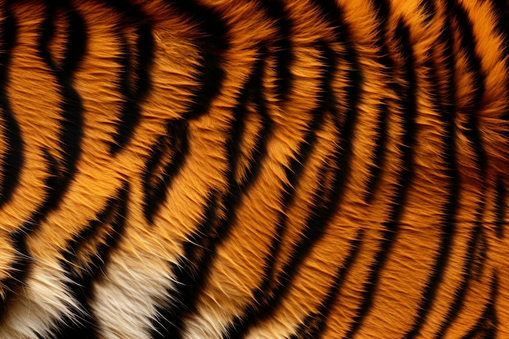 Gratis Foto tijger patroon bont textuur