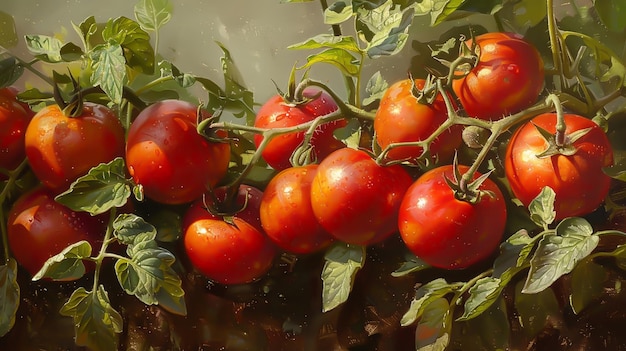 Gratis foto tomaten groeien in de tuin.