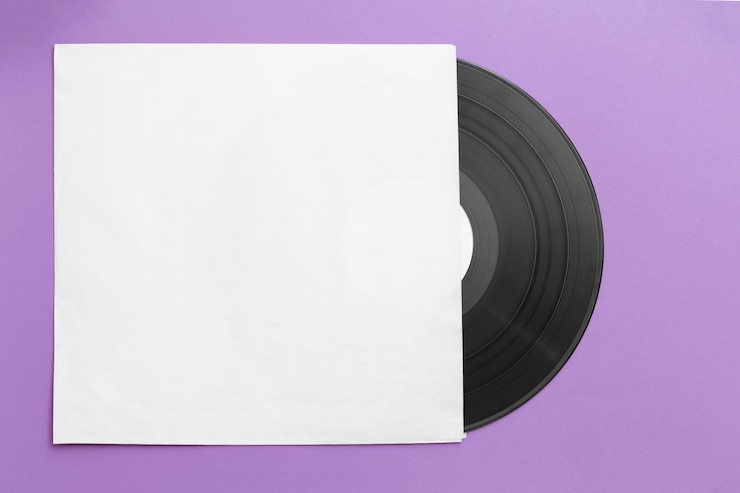 Gratis Foto top view vinyl platenarrangement