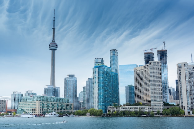 Toronto city skyline, ontario, canada