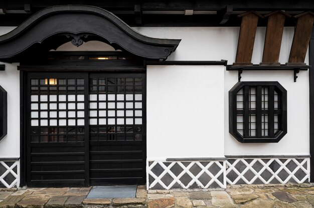 Traditioneel huis ingang Japanse cultuur